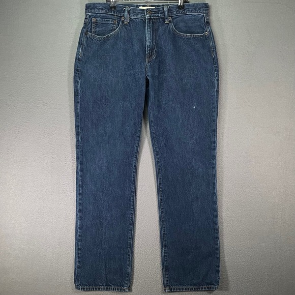 Gap 1969 Other - Gap 1969 Straight Leg Jeans Mens 32x32 Dark Blue Denim Classic Cotton